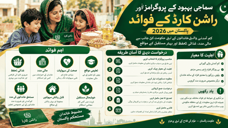 Social Welfare Programs and Ration Card Benefits in Pakistan 2026 – Eligibility, Food Assistance, and Application Process